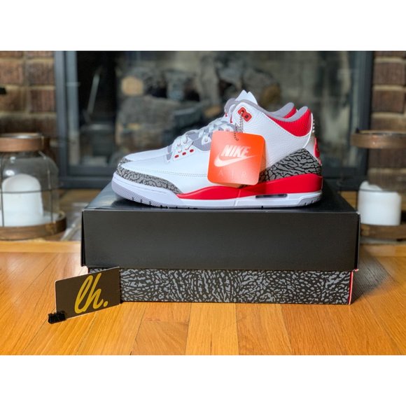 Jordan Other - Size 9 Air Jordan 3 Retro “Fire Red” Athletic Basketball Shoes DN3707-160